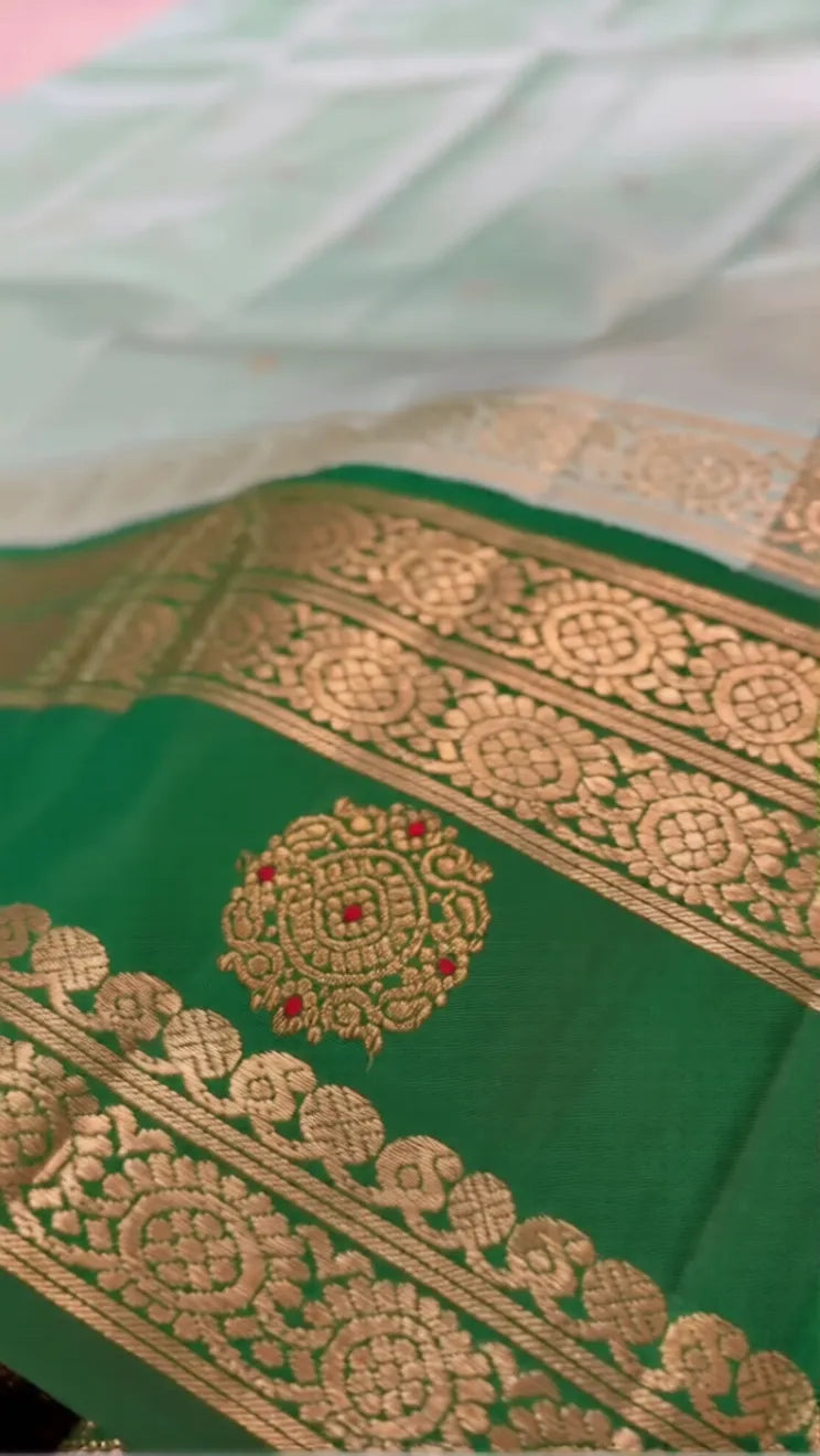 Megha Neelam Kachipuram Silk Saree
