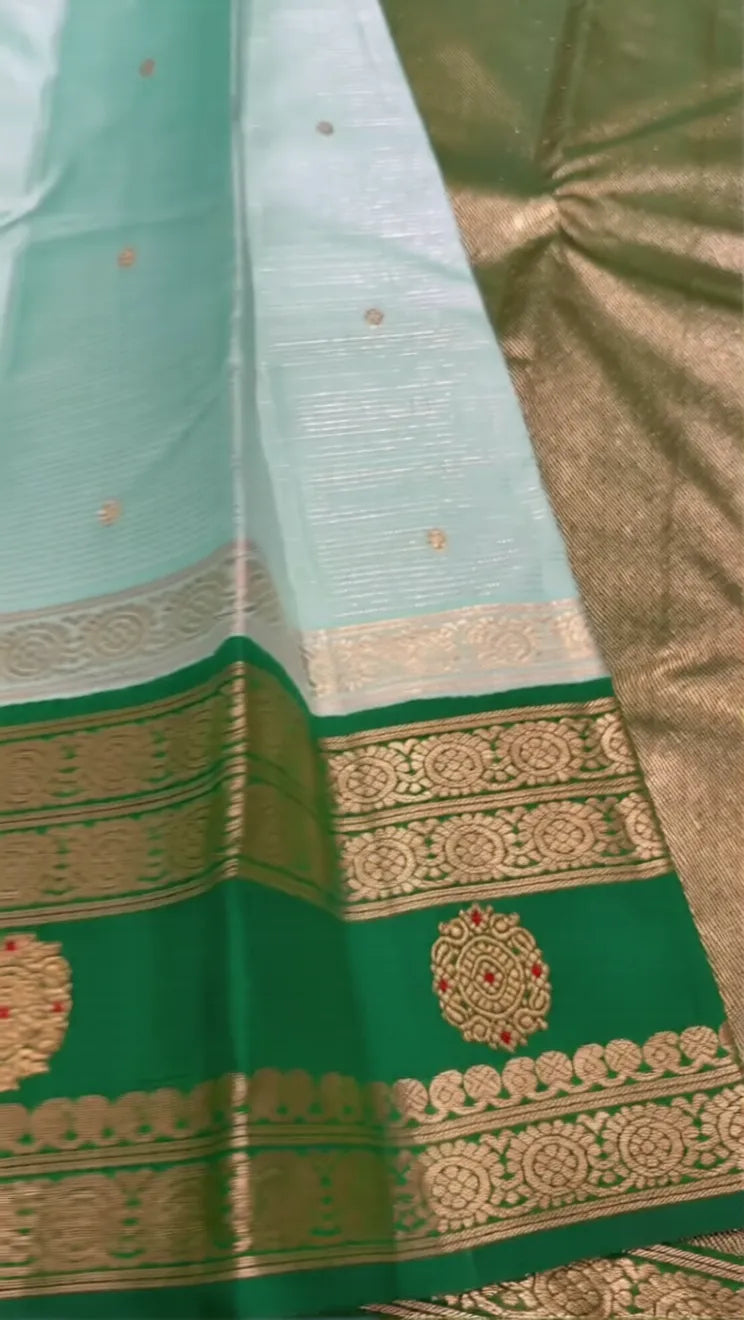 Megha Neelam Kachipuram Silk Saree