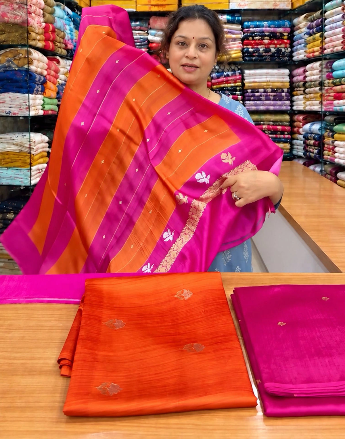 Arani Weave Silk Suit Set