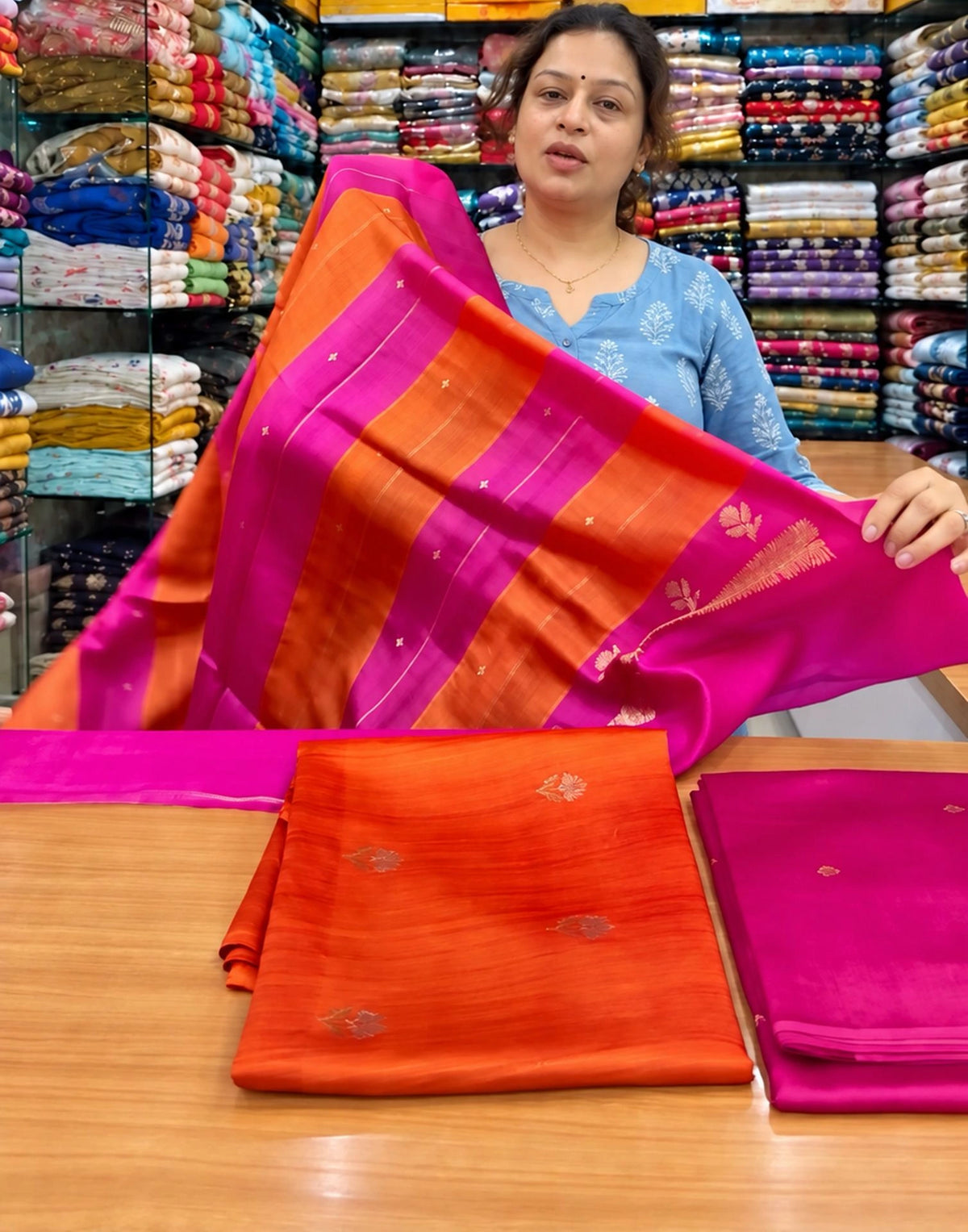 Arani Weave Silk Suit Set