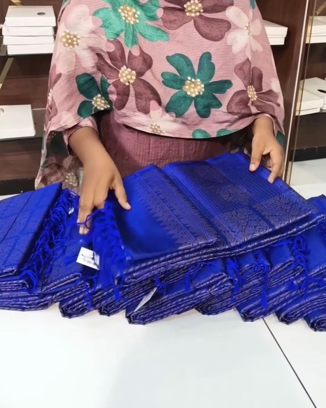 Blue Silk Saree
