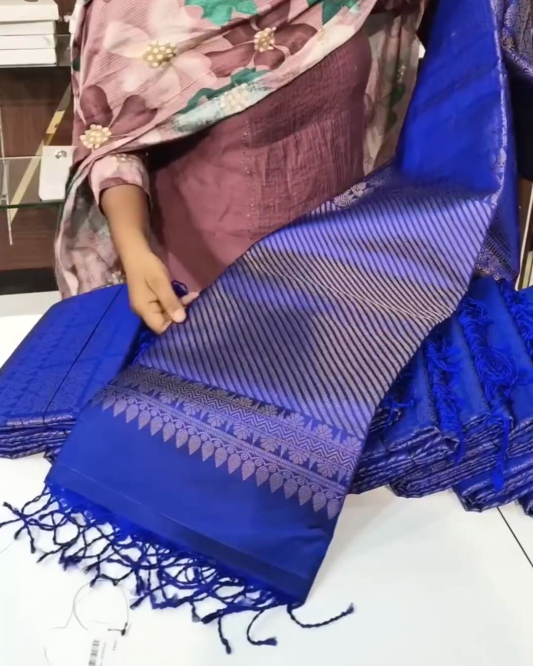 Blue Silk Saree