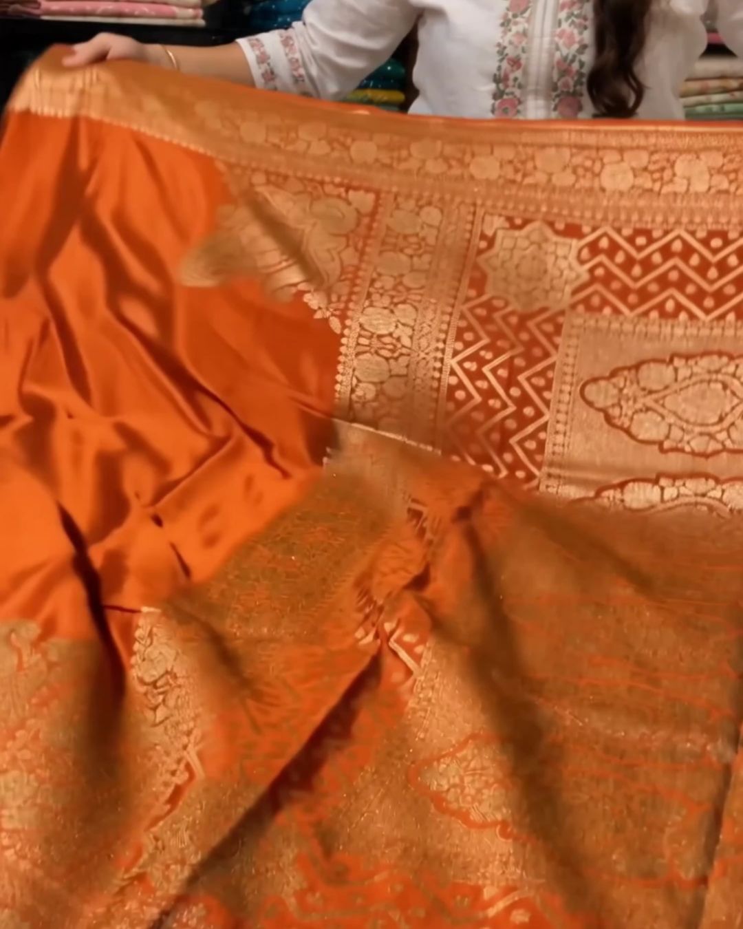 Brik Banarasi Silk Saree