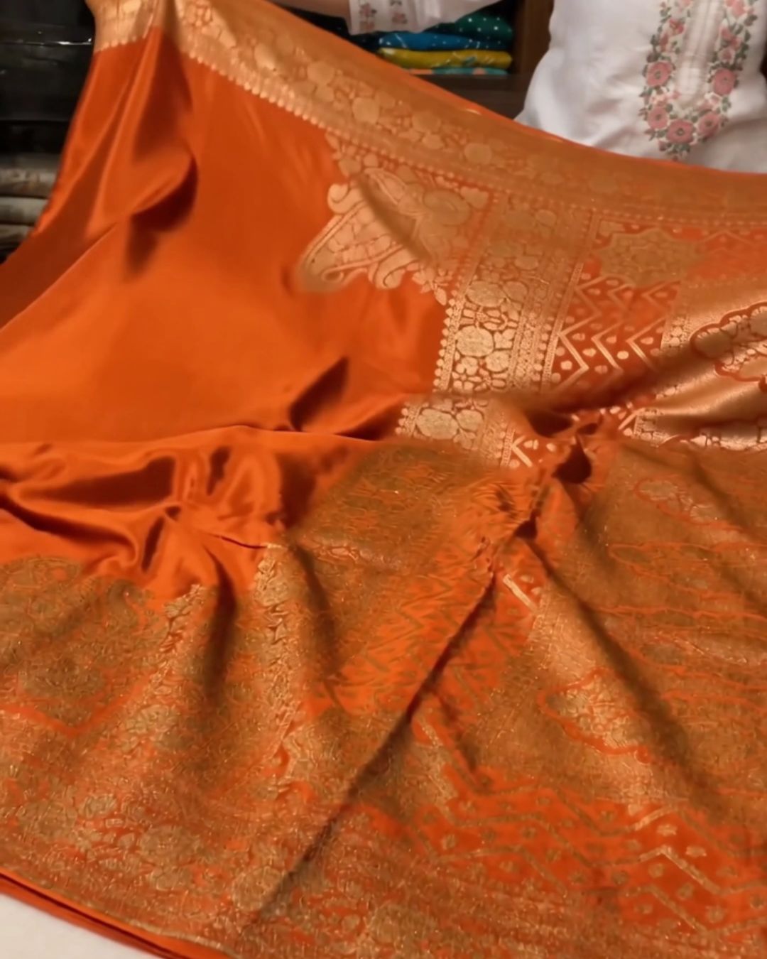 Brik Banarasi Silk Saree