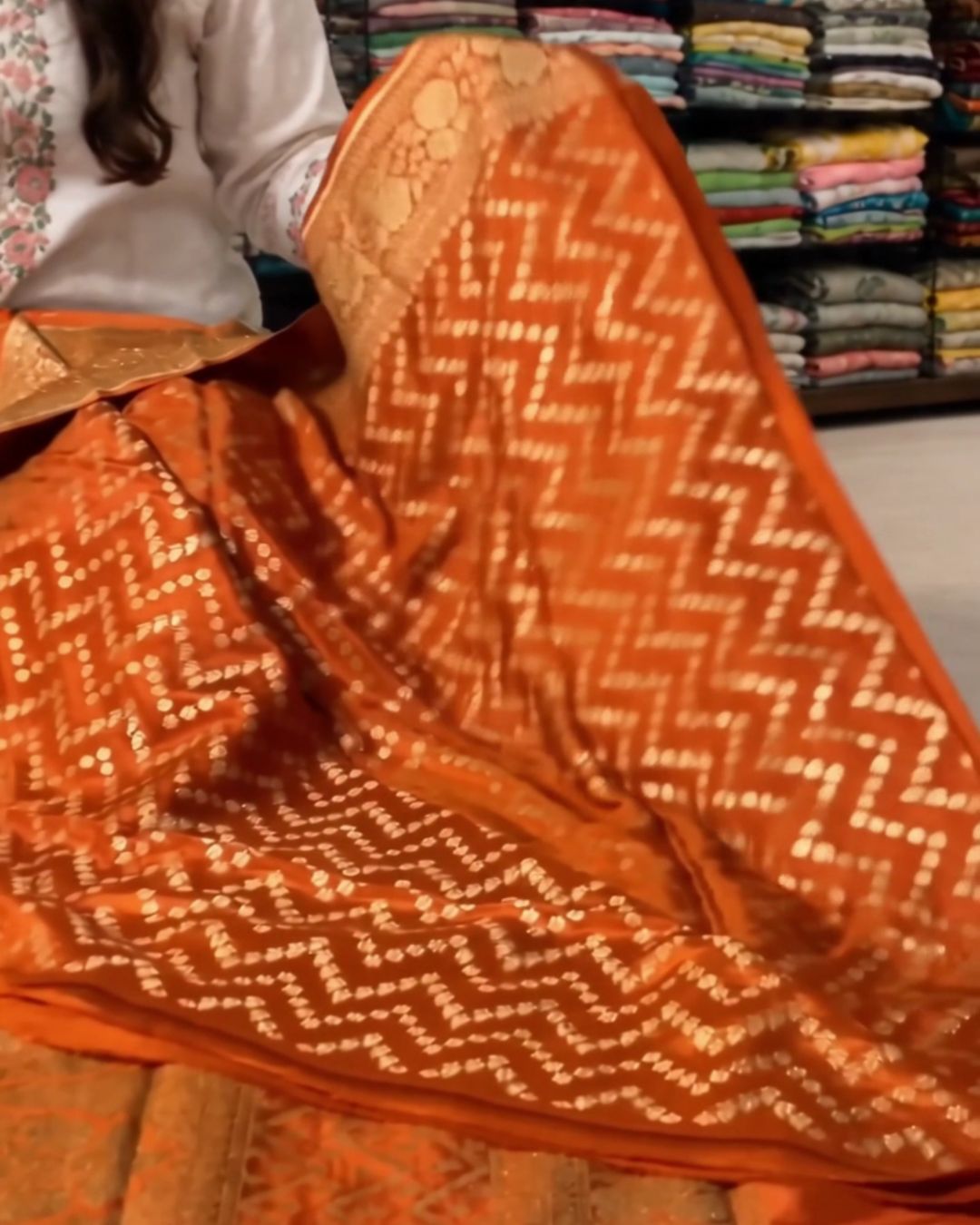 Brik Banarasi Silk Saree