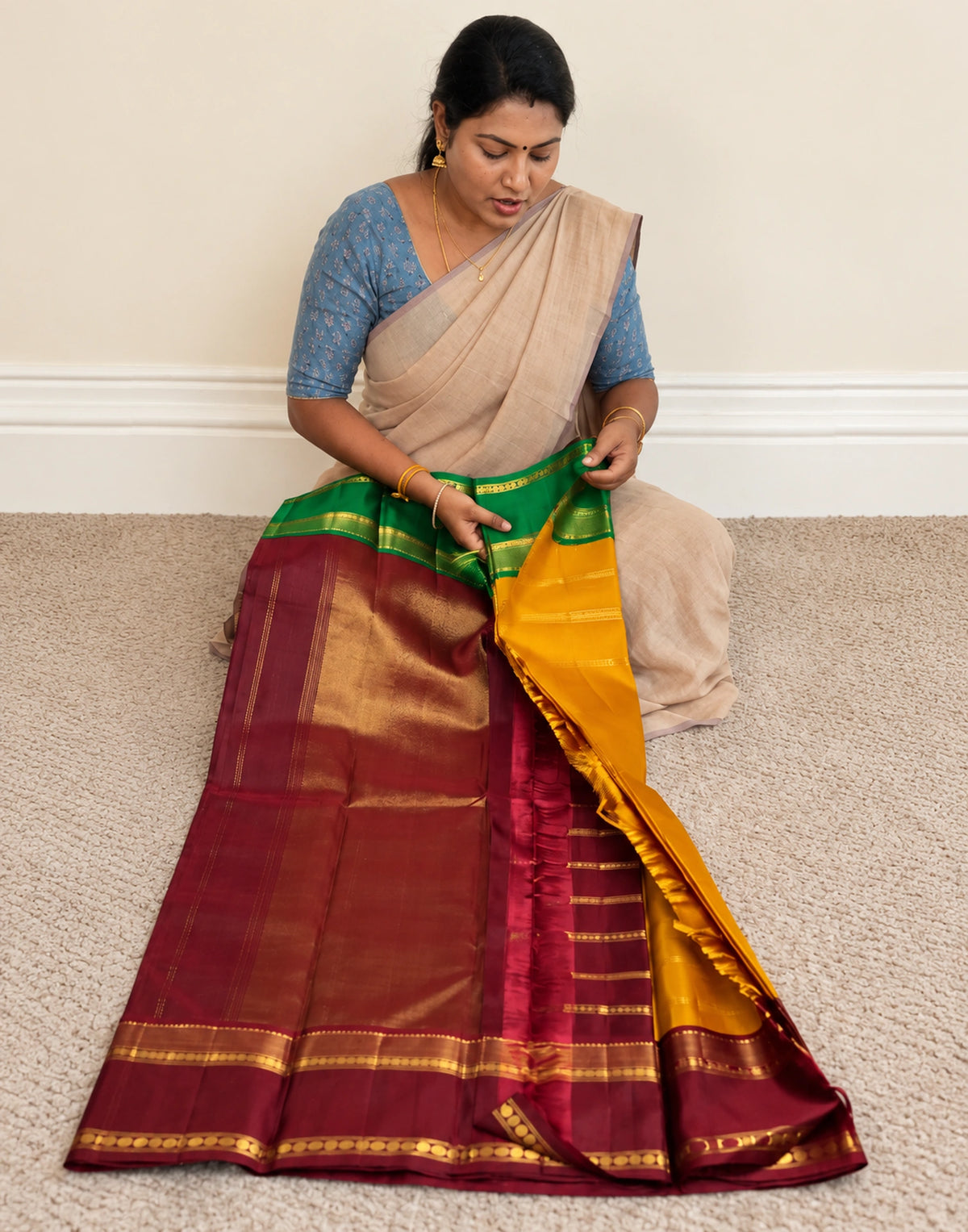 Ezhilara Kanjivaram Silk Saree