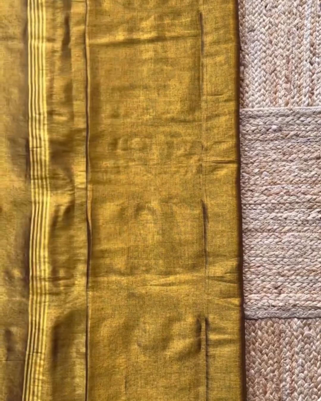 Gold Cotton Silk Saree