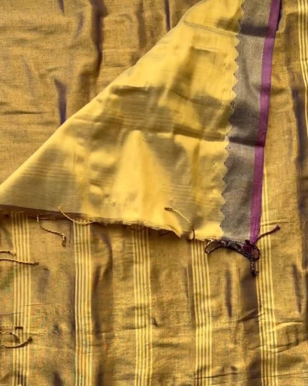 Gold Cotton Silk Saree