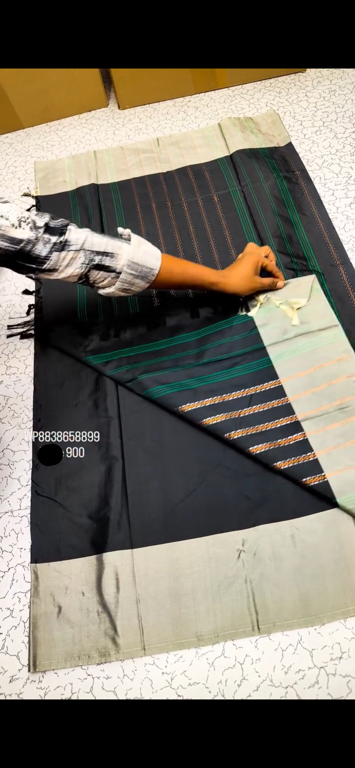 Celestial Stripe Saree