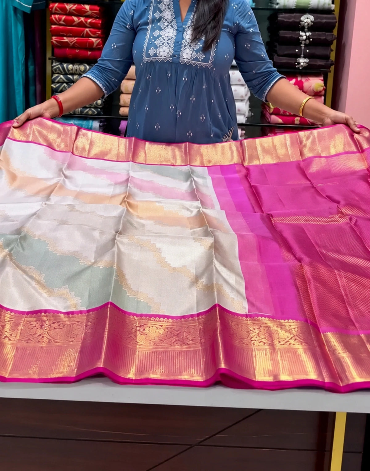 Muthuveni Kanchi Silk Saree