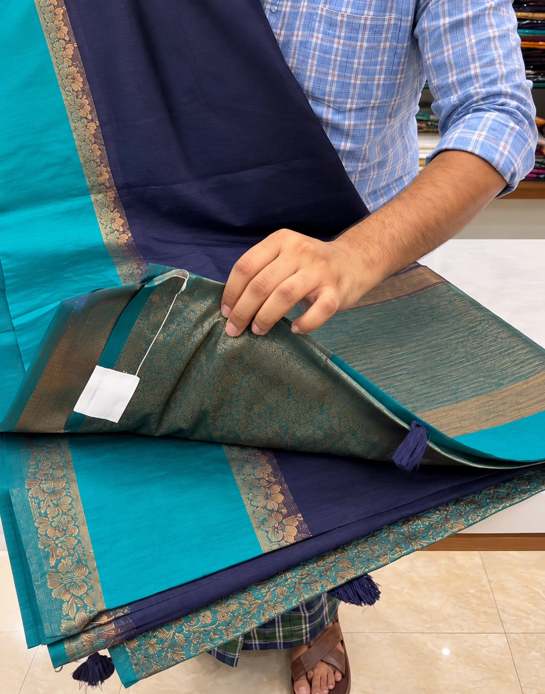 Neyvori Jute Banarasi Saree