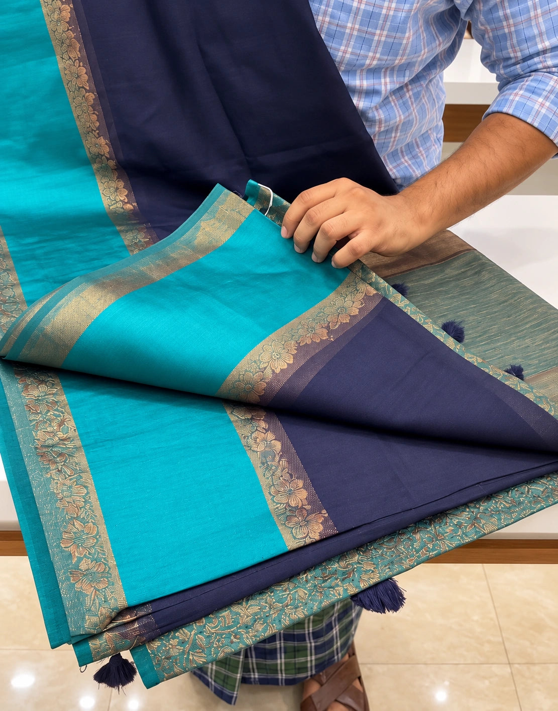 Neyvori Jute Banarasi Saree