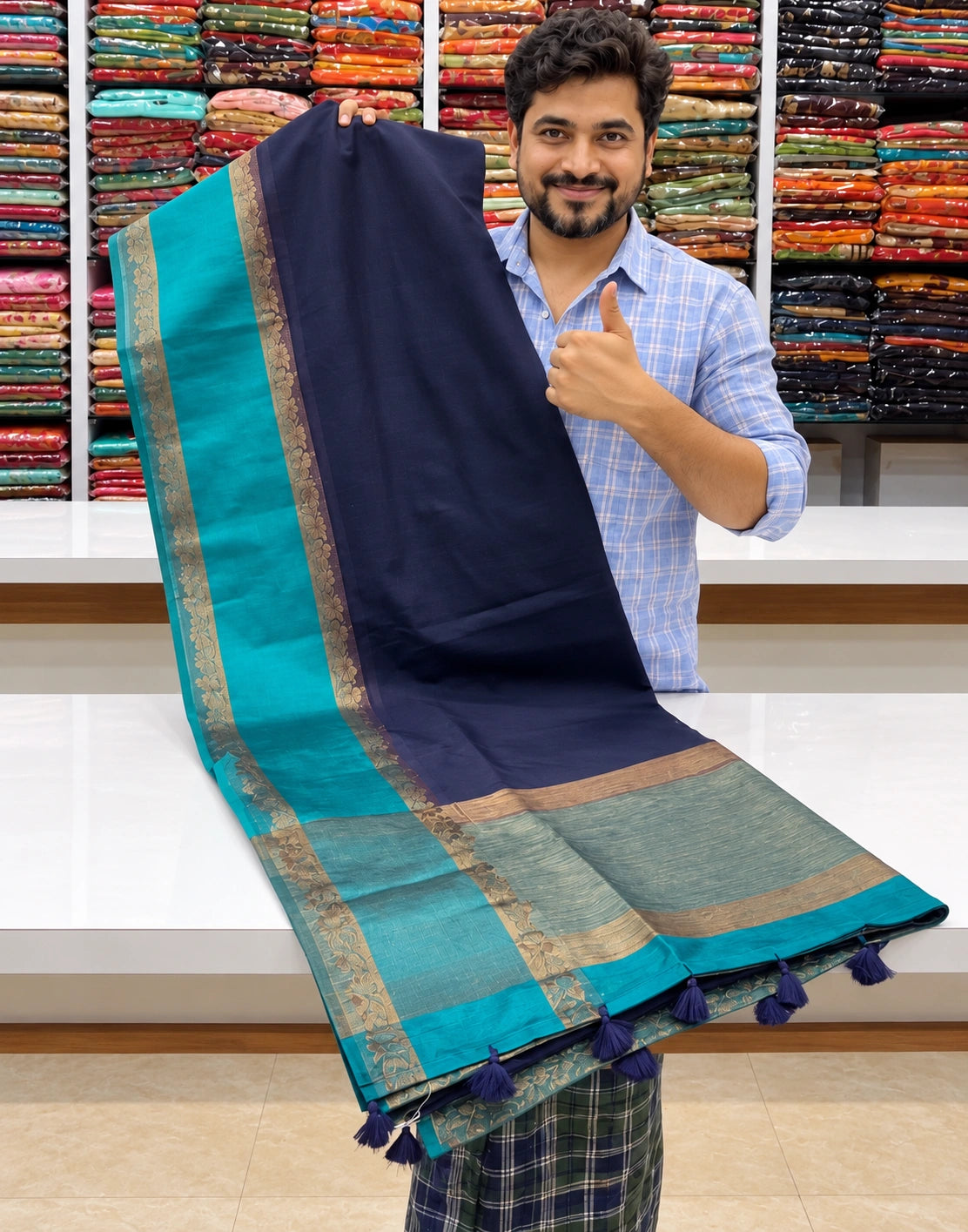 Neyvori Jute Banarasi Saree
