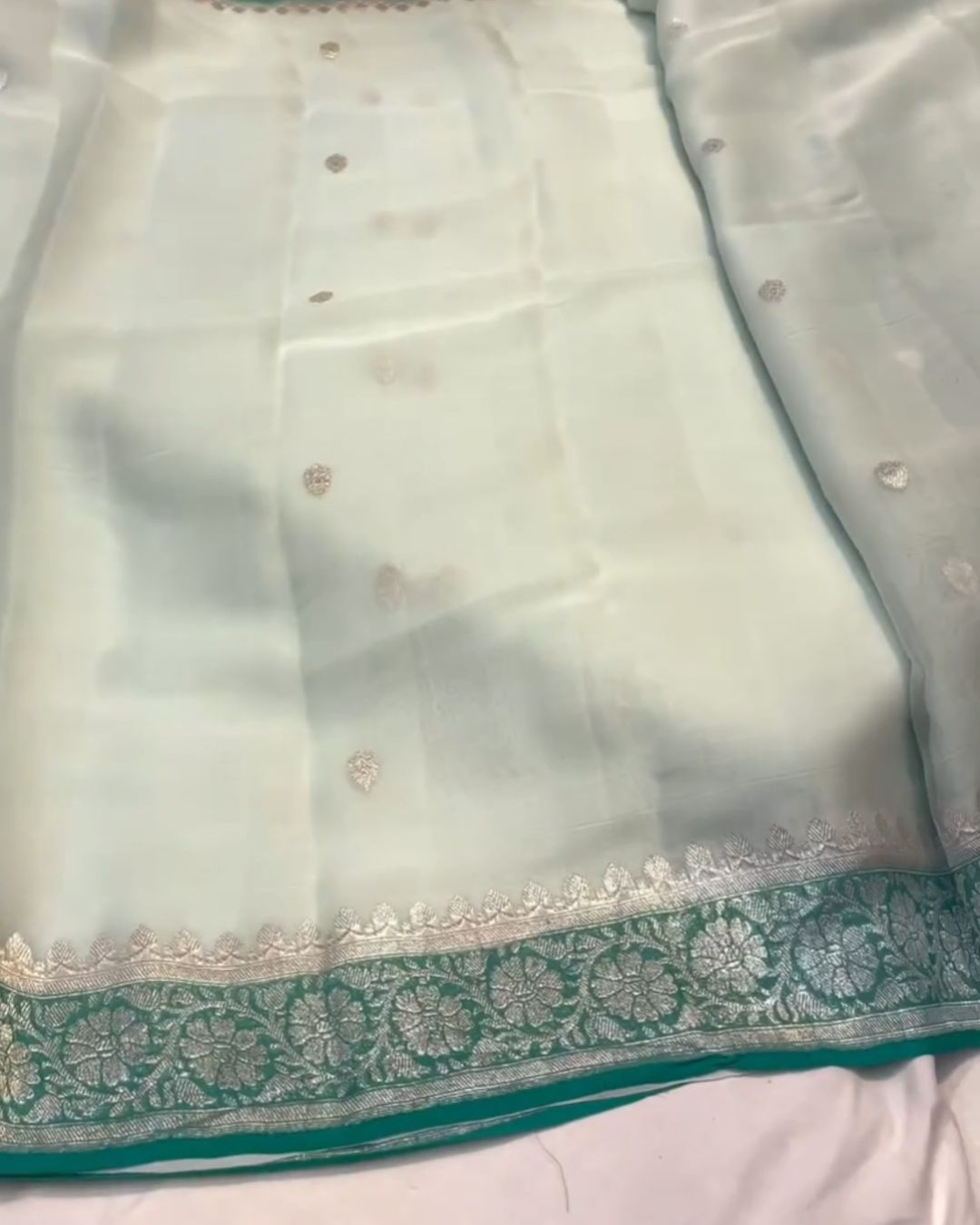 Pastel Zari Silk Saree