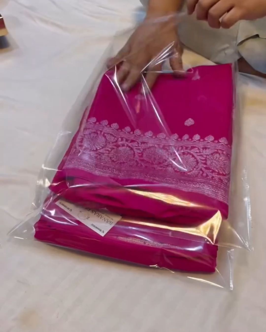 Pink Banarsi Silk Saree