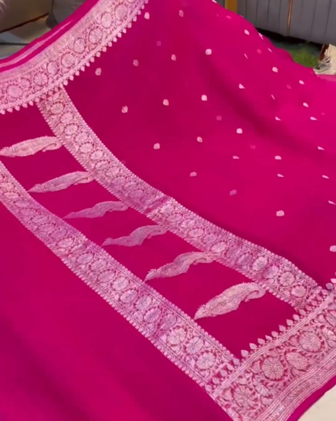 Pink Banarsi Silk Saree