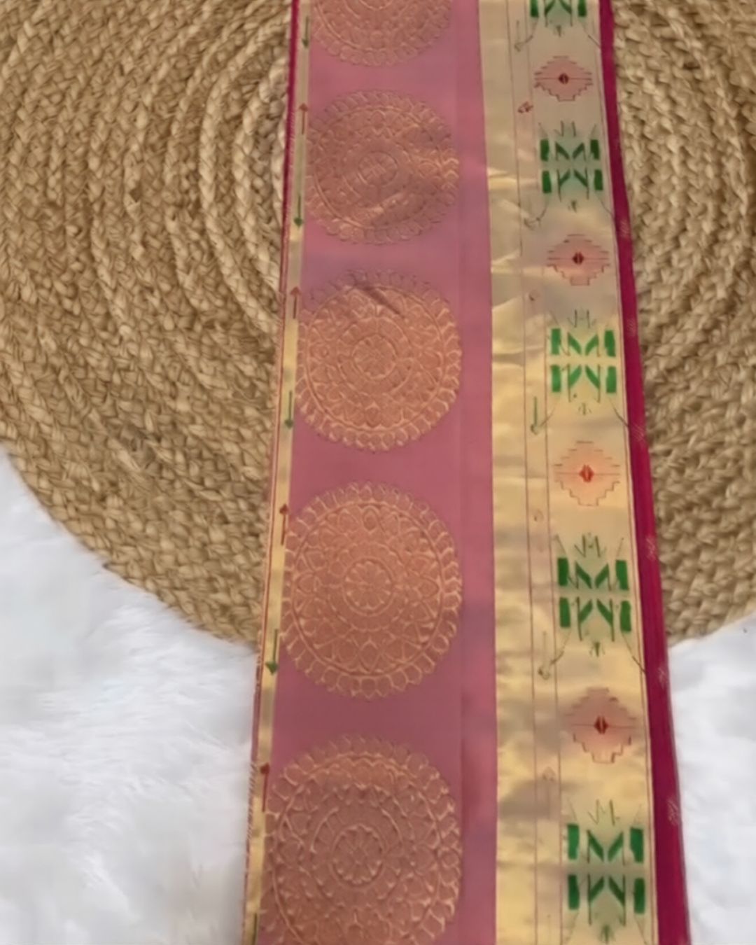 Pink Paithani Saree