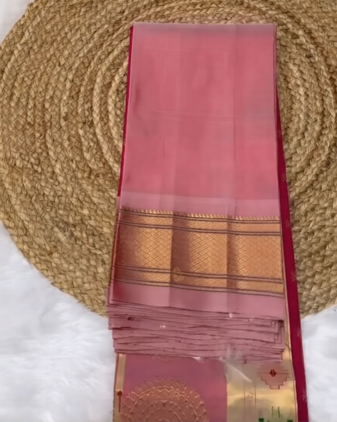 Pink Paithani Saree