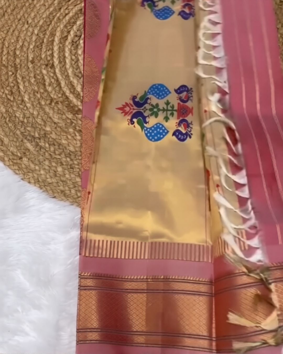 Pink Paithani Saree