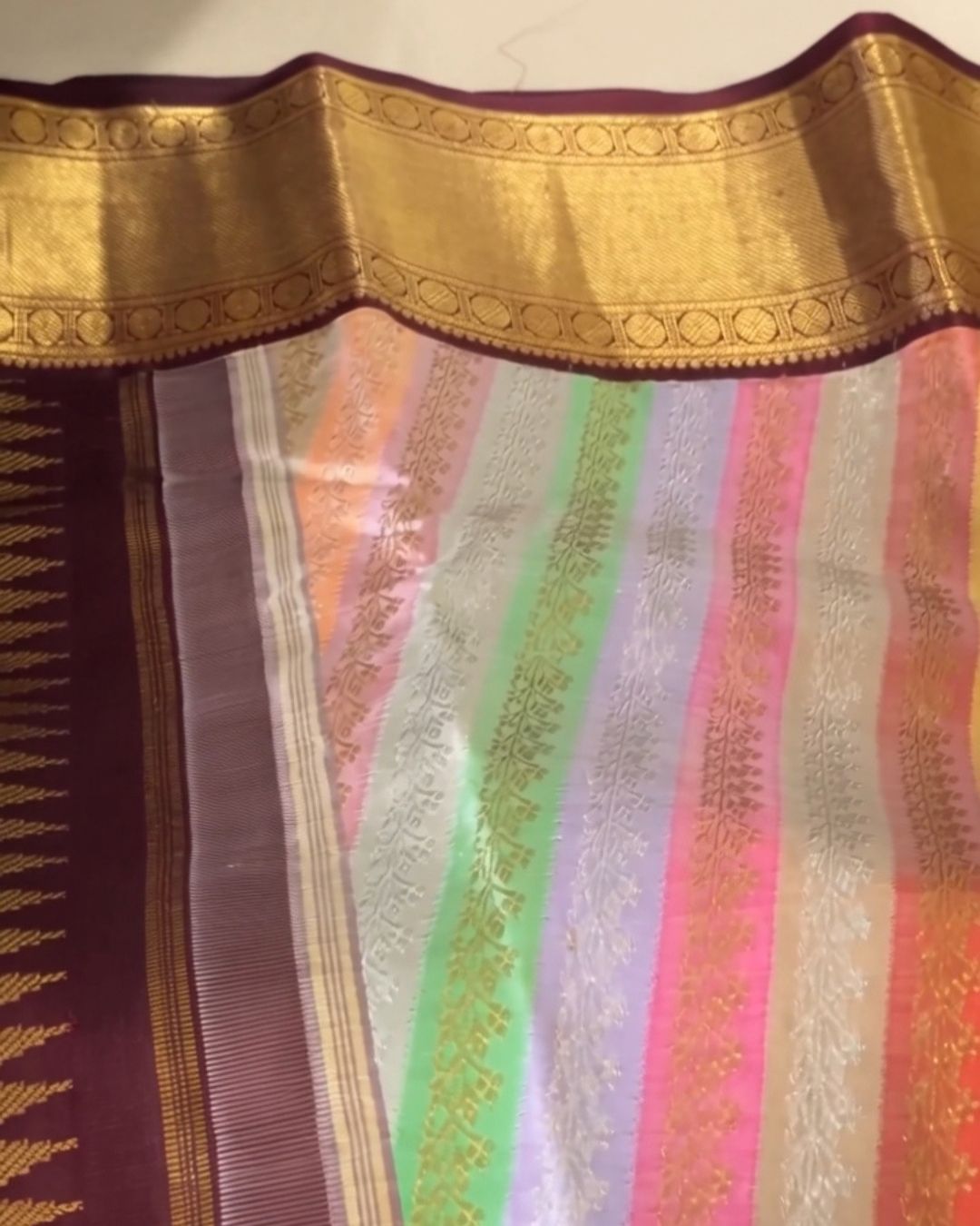 Rang Leriya Kanchipuram Saree