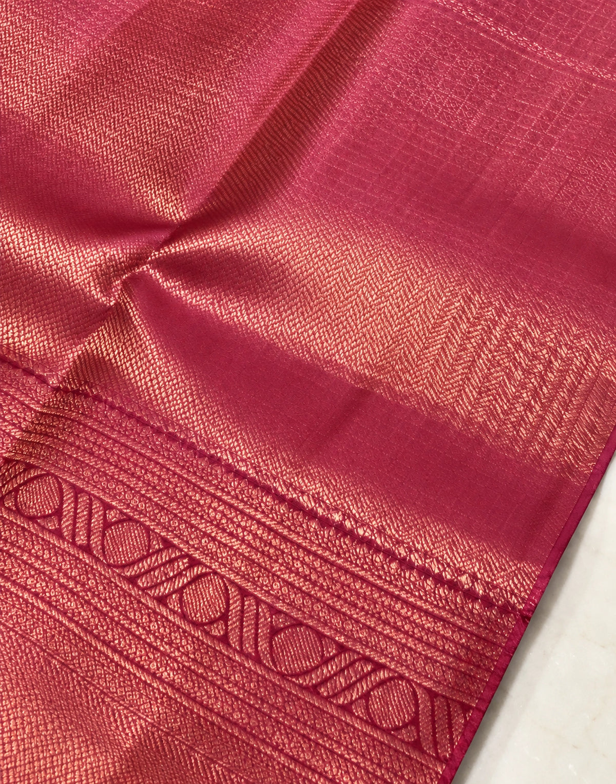 Red Ruby Bridal Silk Saree