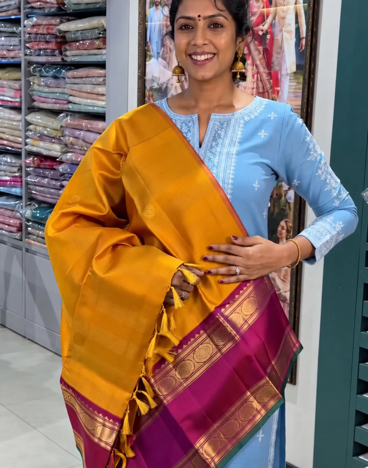 Rush Kanjivaram Silk Saree