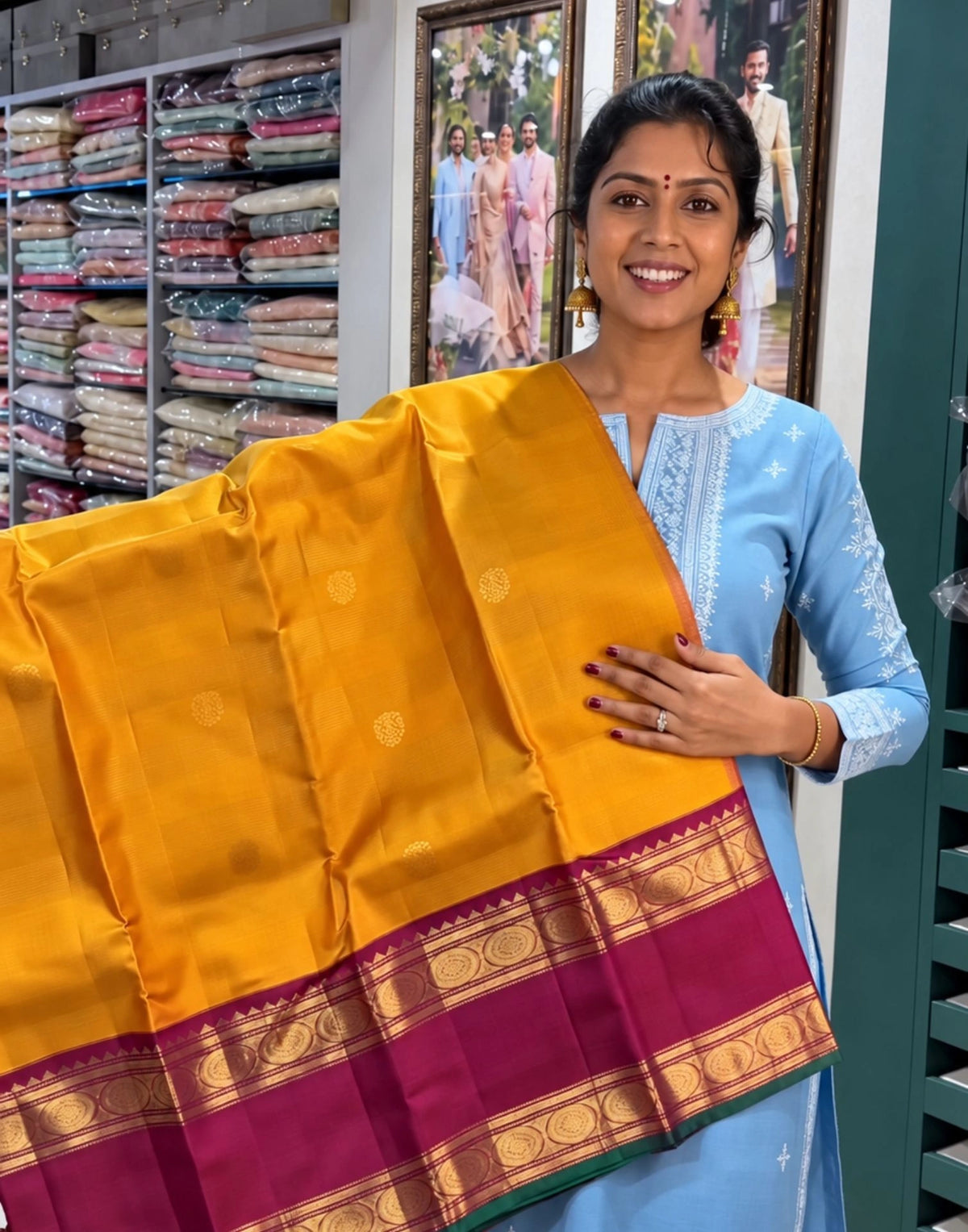 Rush Kanjivaram Silk Saree