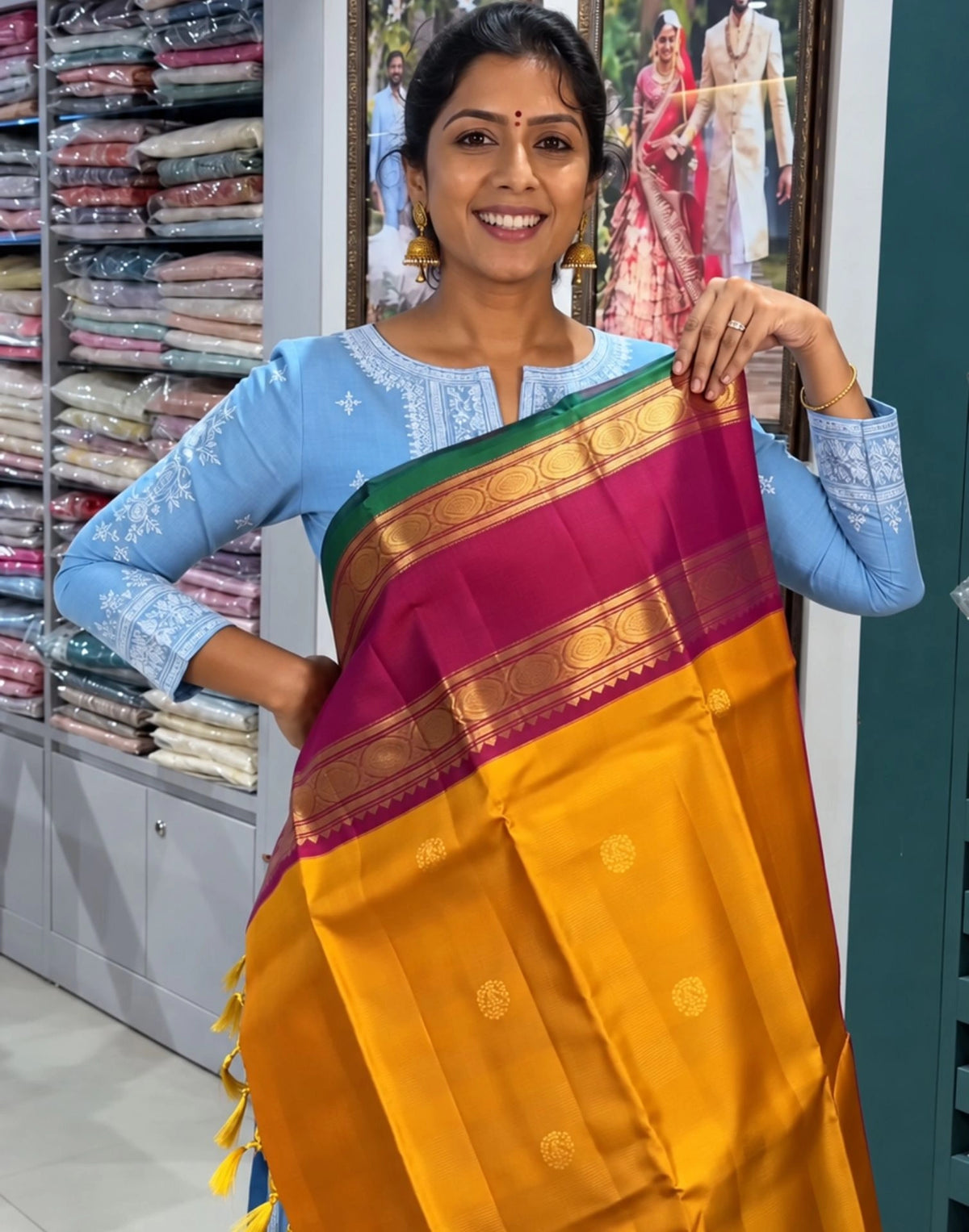 Rush Kanjivaram Silk Saree