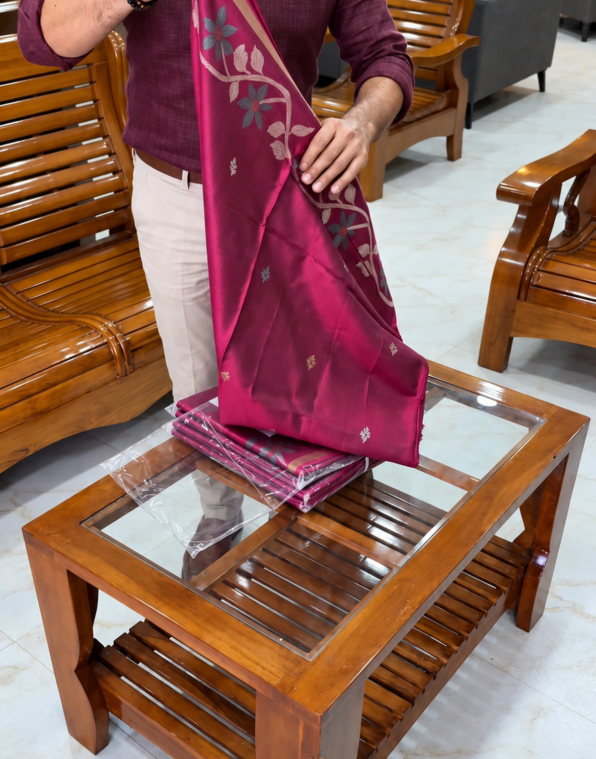 Tavreya Maheshwari Cotton Saree
