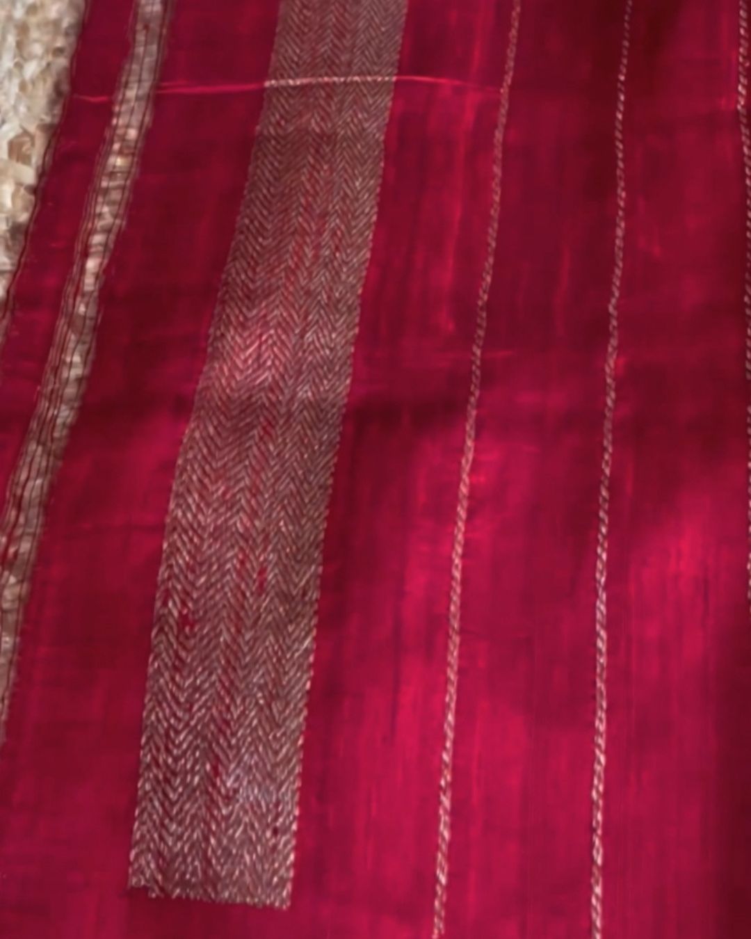 Tushar Black Silk Saree