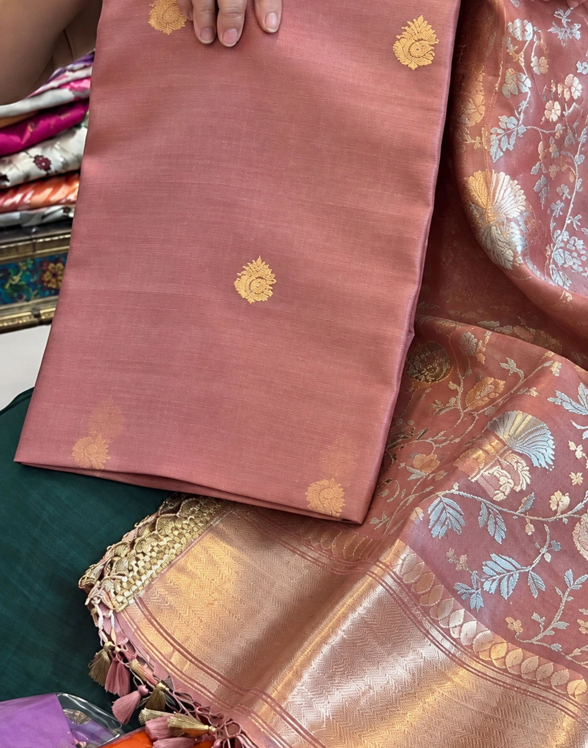 Zarika Banarasi Kora Silk Suit
