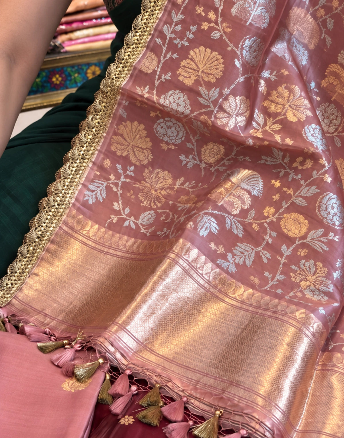 Zarika Banarasi Kora Silk Suit