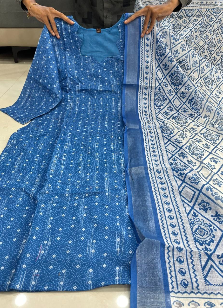 Lilan Cotton Kurta & Dupatta 2-Piece Set | Soft & Breathable