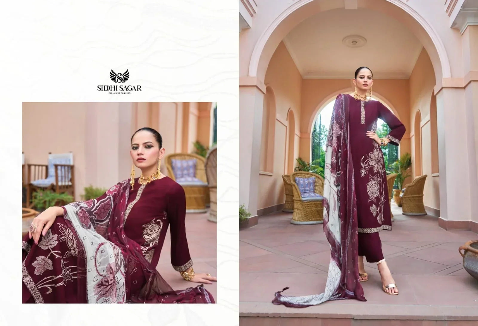 Siddhi Sagar SAANVI Collection Elegant Winter Wear Suit Set With Digital Print Dupatta