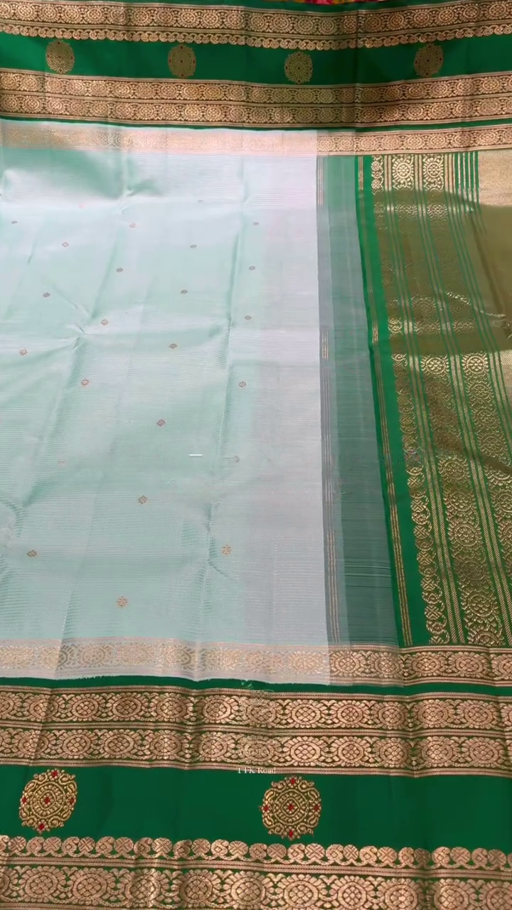 Megha Neelam Kachipuram Silk Saree